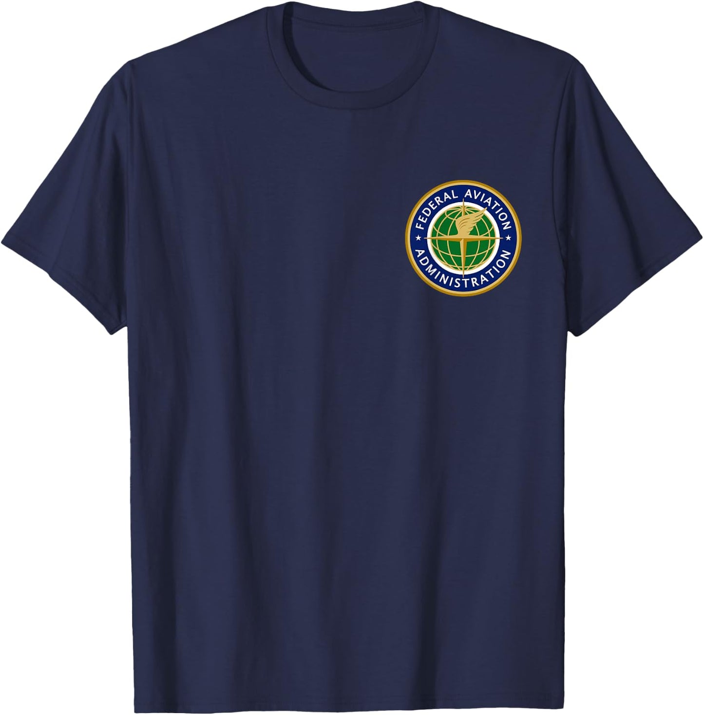 FAA Clothing & Apparel FAA Logo -Adults Black Small T-Shirt - T-Shirt | Navy