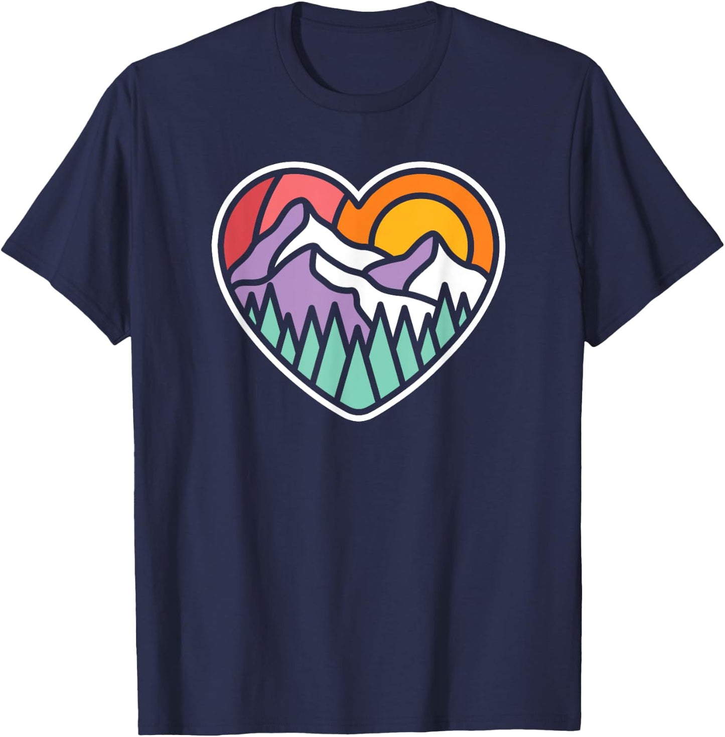Heart of the Mountain Forest T-Shirt - T-Shirt | Navy