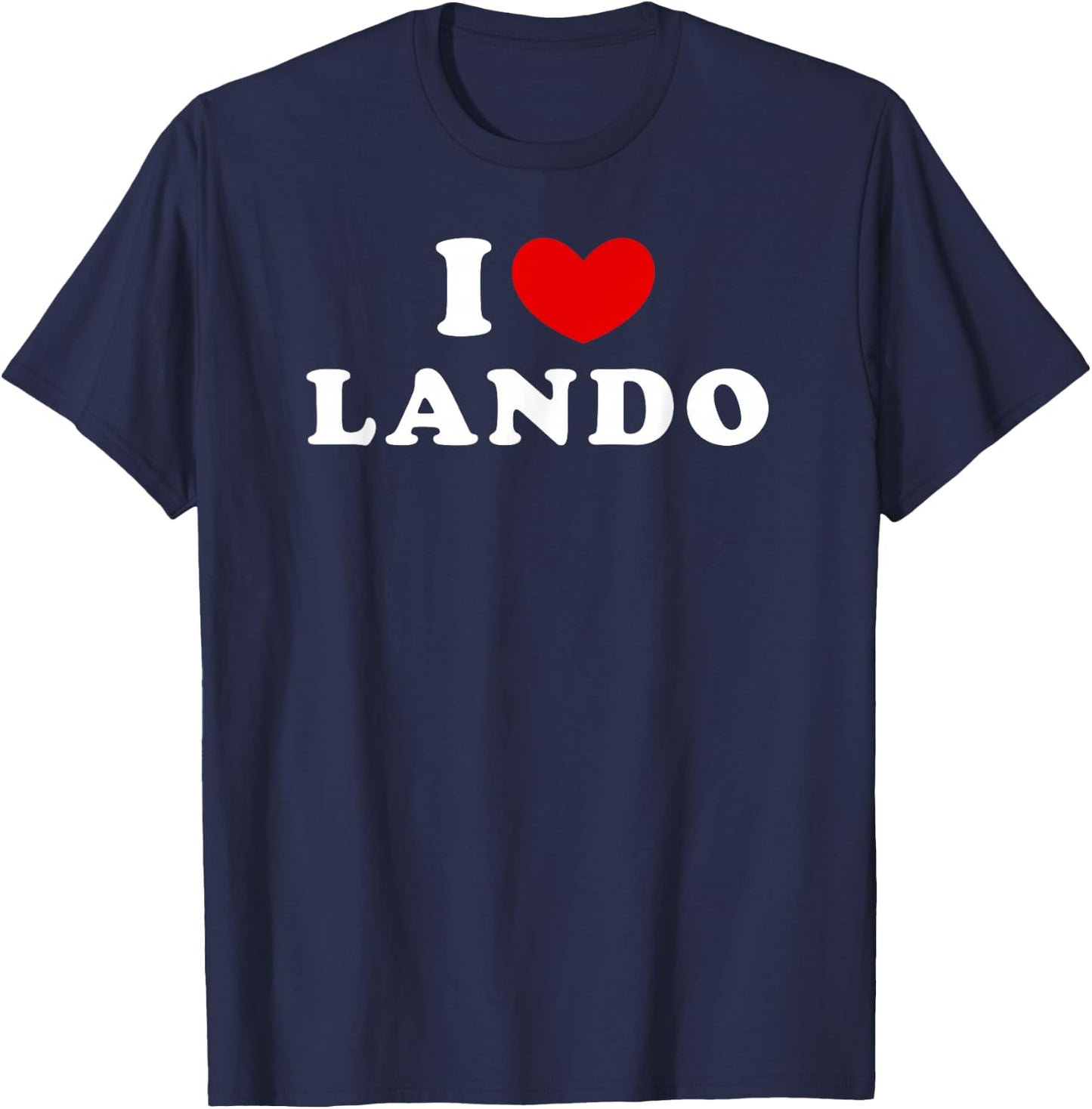 I Love Lando, Ich Liebe Lando T-Shirt - T-Shirt | Navy