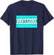 Turquoise Color Pressure v2 Turquoise Graphic T-Shirt - T-Shirt | Navy