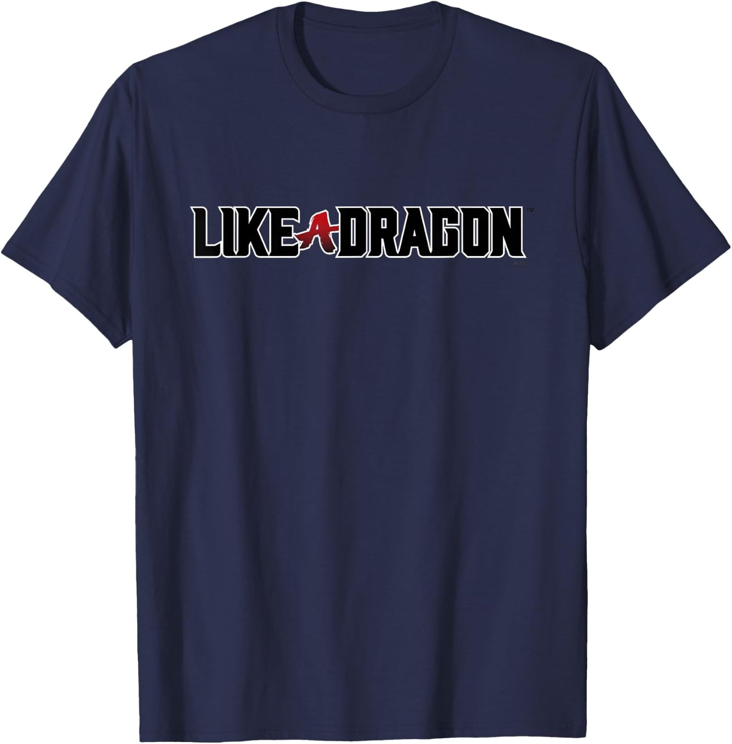 Like a Dragon & Yakuza black logo T-Shirt - T-Shirt | Navy