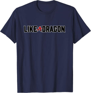 Like a Dragon & Yakuza black logo T-Shirt - T-Shirt | Navy