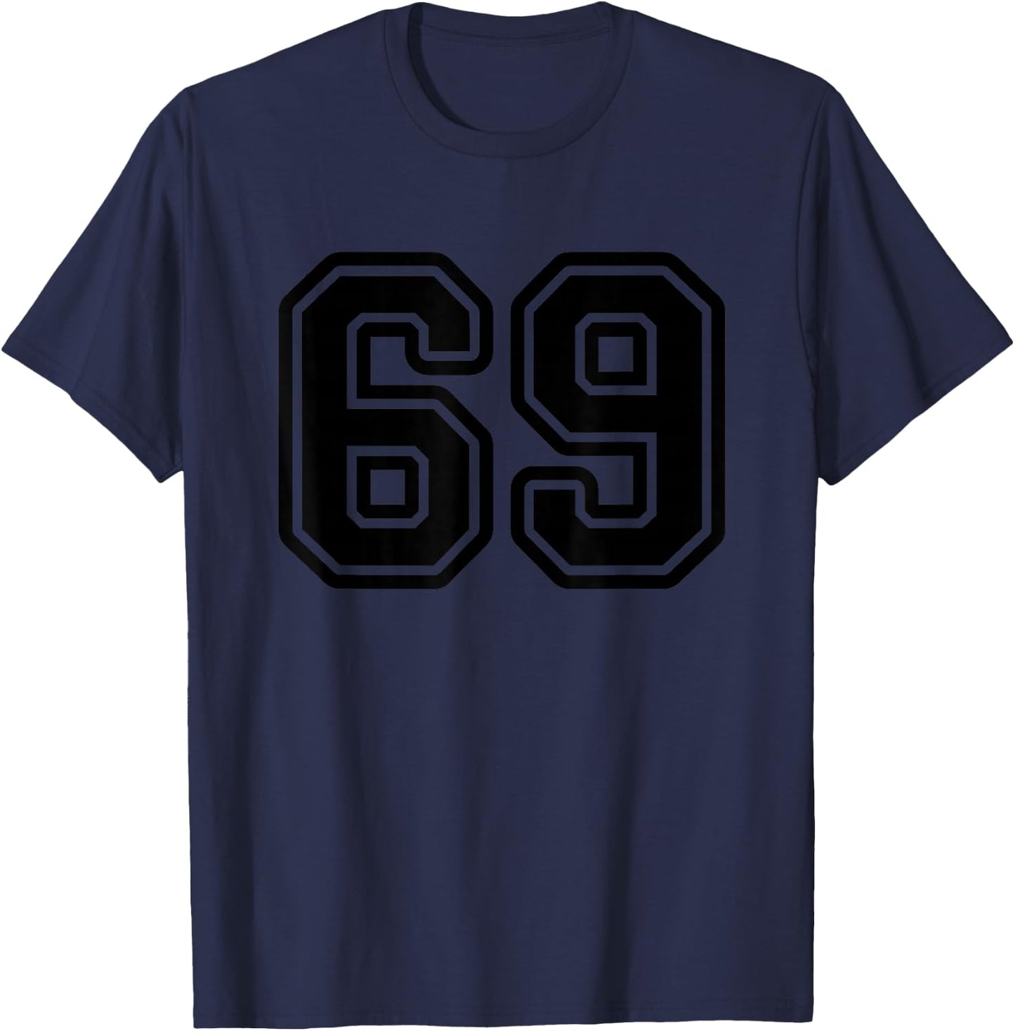 Number #69 Sport Black Number 69 T-Shirt - T-Shirt | Navy