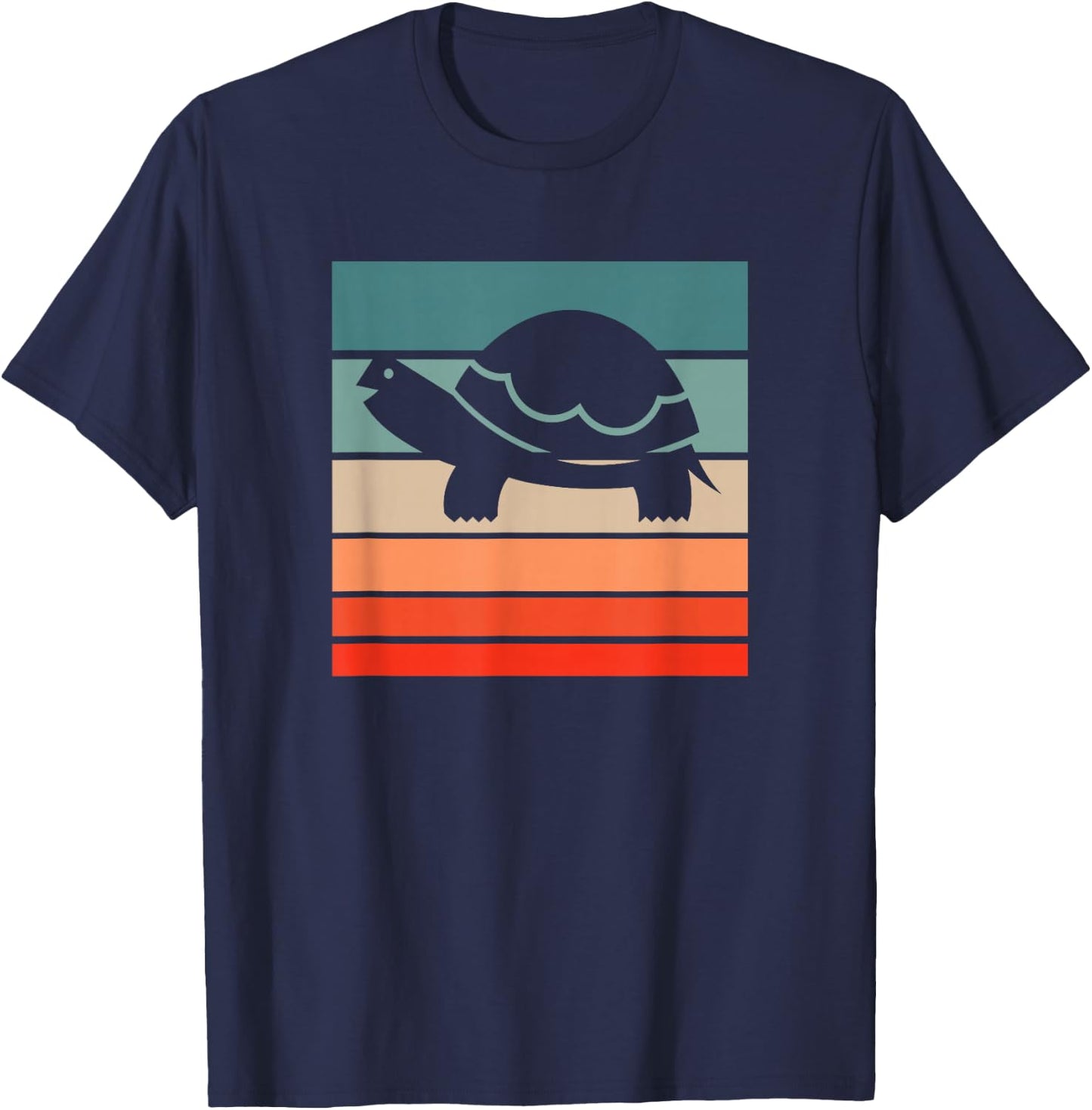 Turtle Retro Style Vintage T-Shirt - T-Shirt | Navy