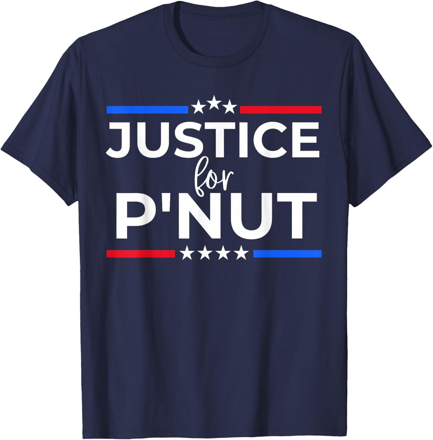 Justice For P'nut Peanut Squirrel Lovers Women and Men T-Shirt - T-Shirt | Navy