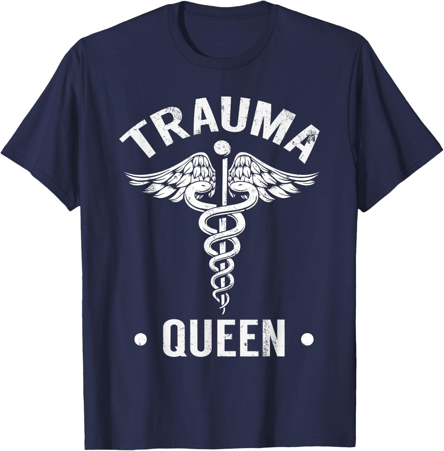 I'm Such A Trauma Queen Funny T-Shirt - T-Shirt | Navy