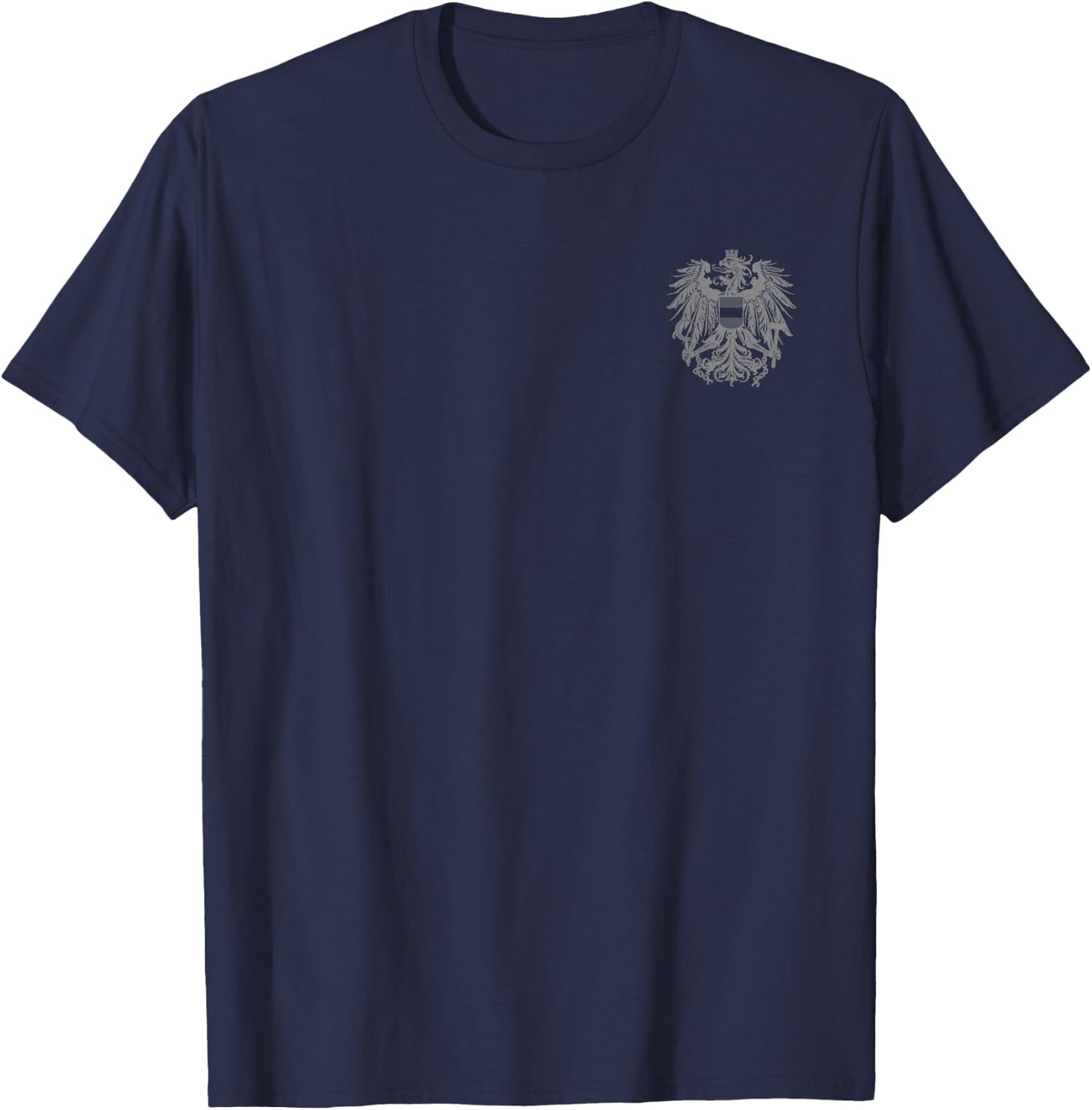Austrian Coat of Arms Austrian Eagle Emblem Symbol Flag , black T-Shirt - T-Shirt | Navy