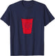 Barstool Sports Zillion Beers Red Cup T-Shirt - T-Shirt | Navy