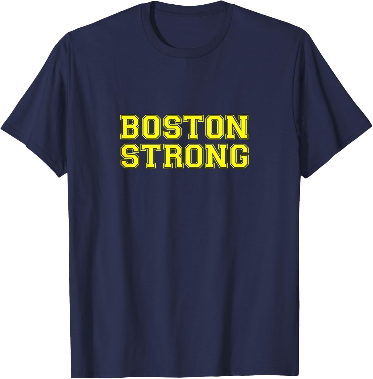 Boston Strong Flag Colors City T-Shirt - T-Shirt | Navy