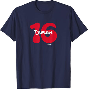 Jarren Duran: Name and Number 2.0 - Boston Baseball T-Shirt - T-Shirt | Navy