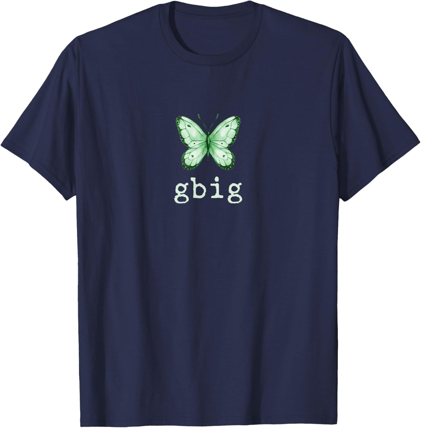 GBig Butterfly Sorority Reveal Big Little for Lil Sister T-Shirt - T-Shirt | Navy