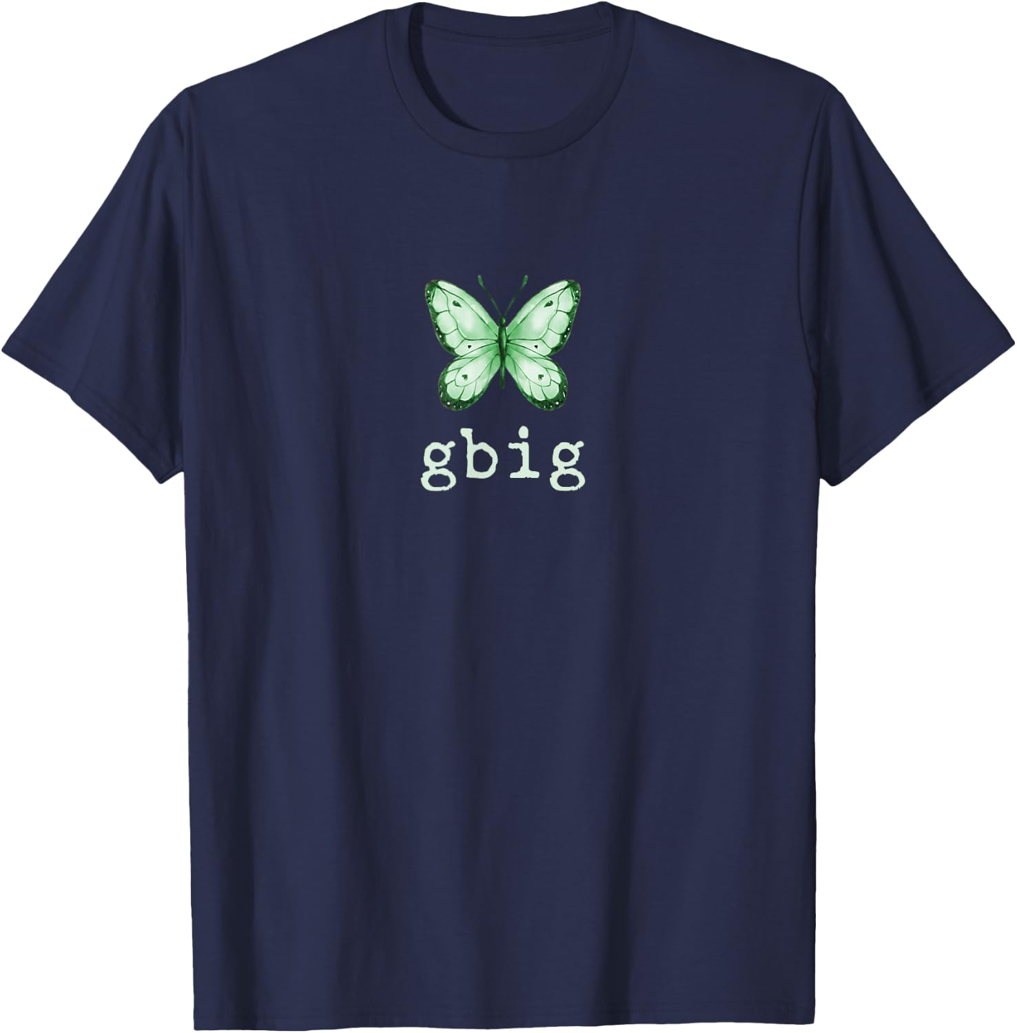 GBig Butterfly Sorority Reveal Big Little for Lil Sister T-Shirt - T-Shirt | Navy