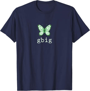 GBig Butterfly Sorority Reveal Big Little for Lil Sister T-Shirt - T-Shirt | Navy