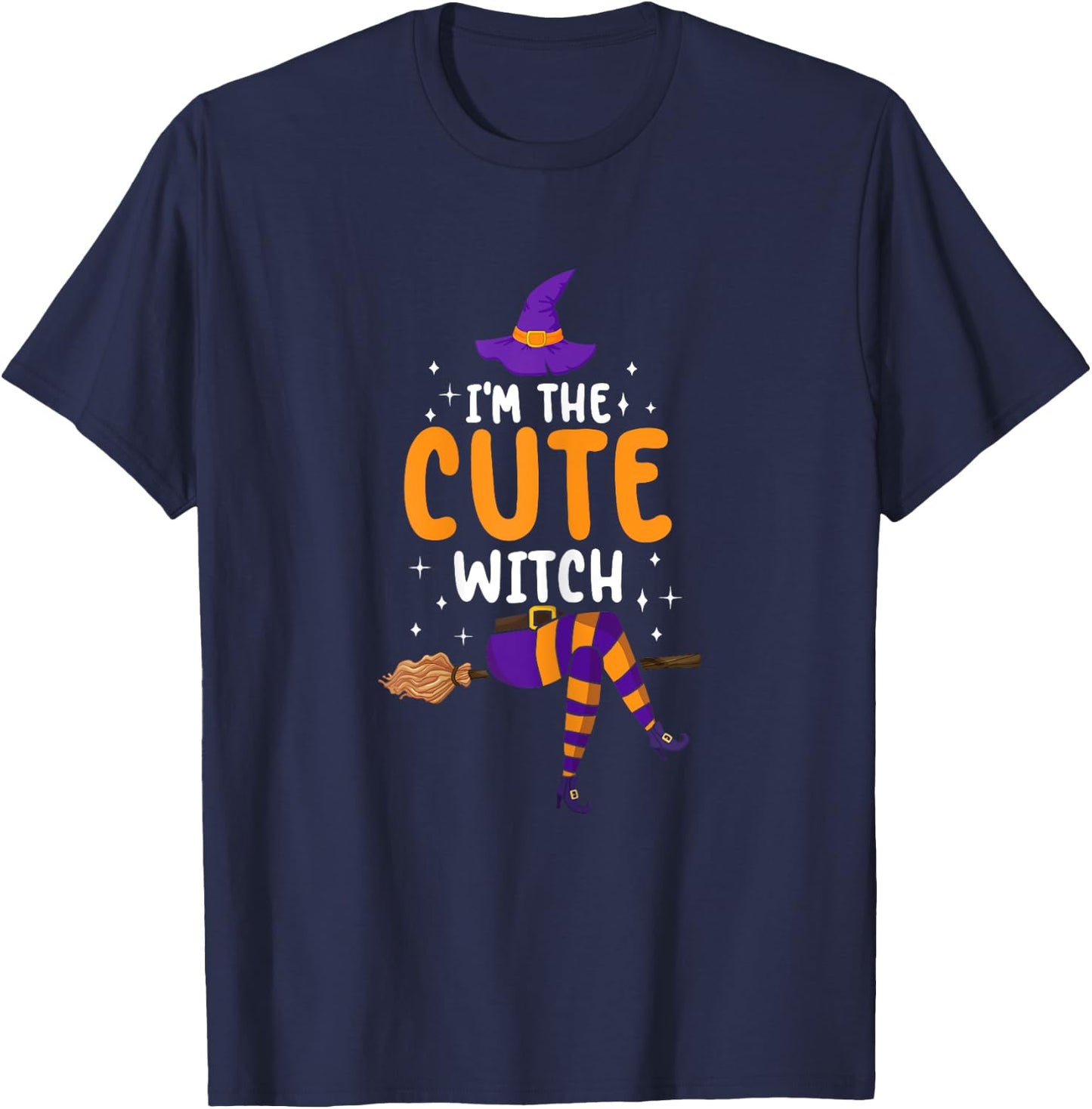 I'm the Cute Witch Halloween Matching Group Costume T-Shirt - T-Shirt | Navy