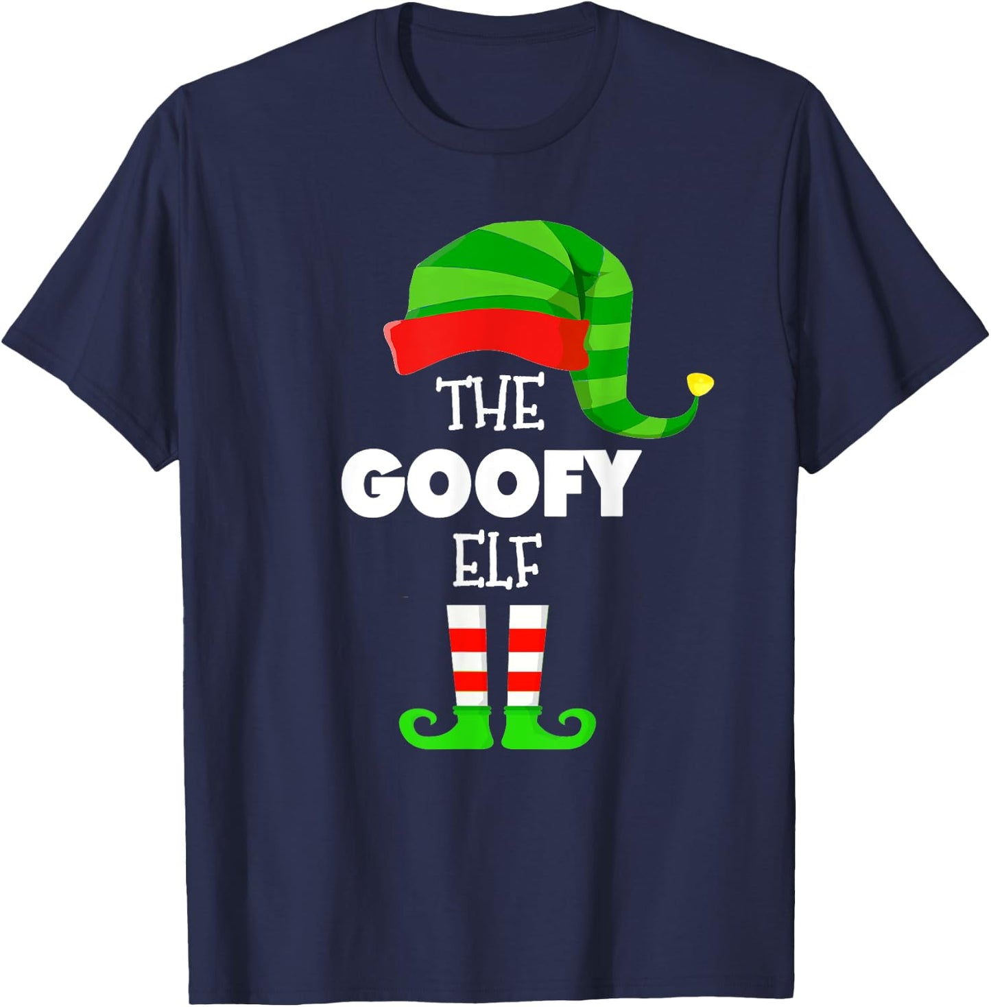 The GOOFY ELF Group Matching Family Christmas PJS T-Shirt - T-Shirt | Navy