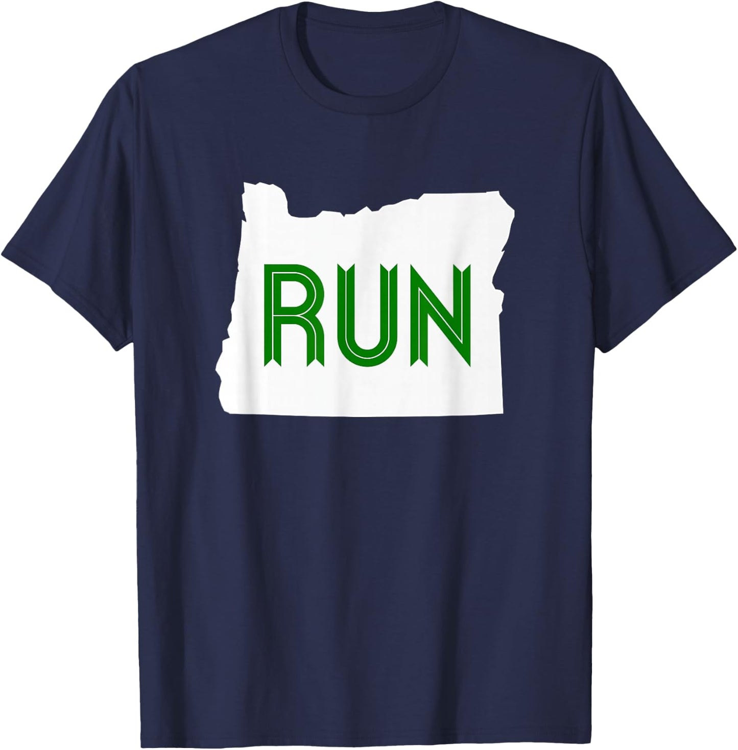Run Oregon Shirt T-Shirt - T-Shirt | Navy