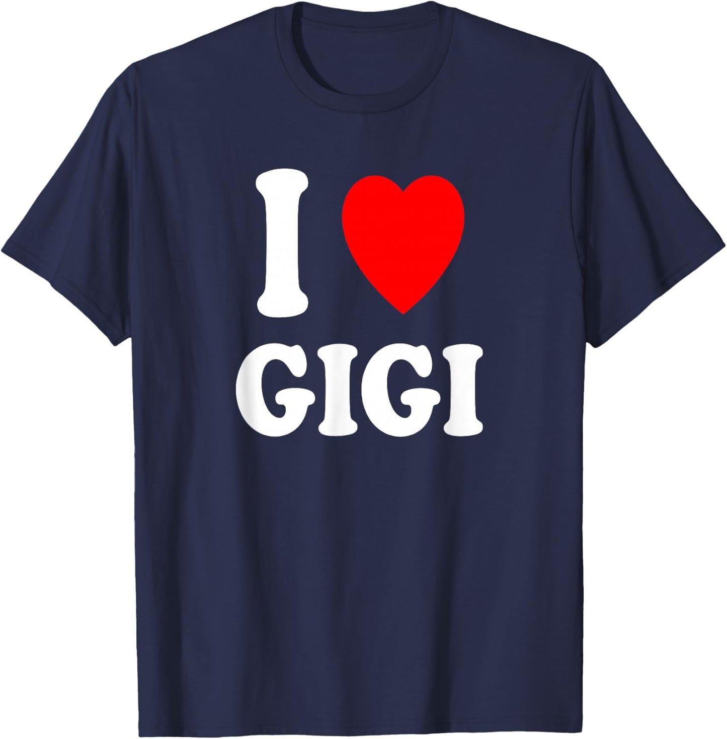 I Heart (Love) Gigi Cute Matching Couple Spouse T-Shirt - T-Shirt | Navy