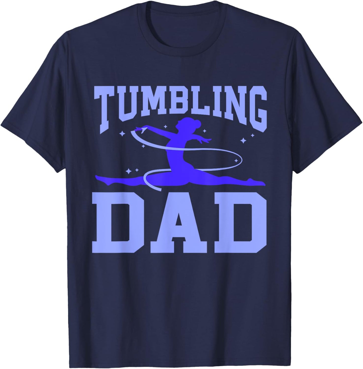 Gym Gymnastics Cartwheel Gymnast Dad Tumbling Dad T-Shirt - T-Shirt | Navy