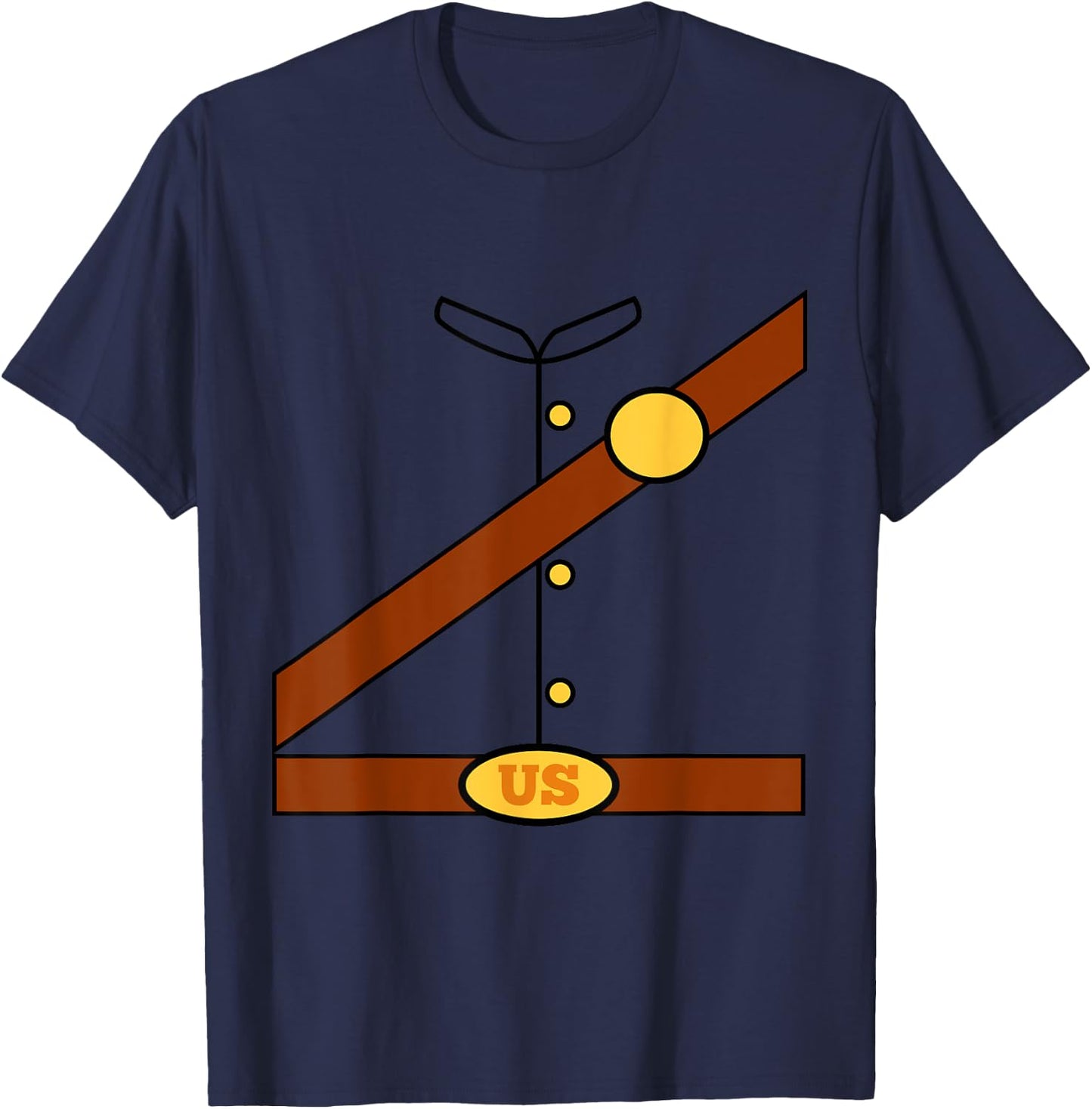 Union Soldier Costume Halloween Civil War Men Women Kids T-Shirt - T-Shirt | Navy