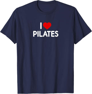 I Love Pilates T-Shirt - T-Shirt | Navy