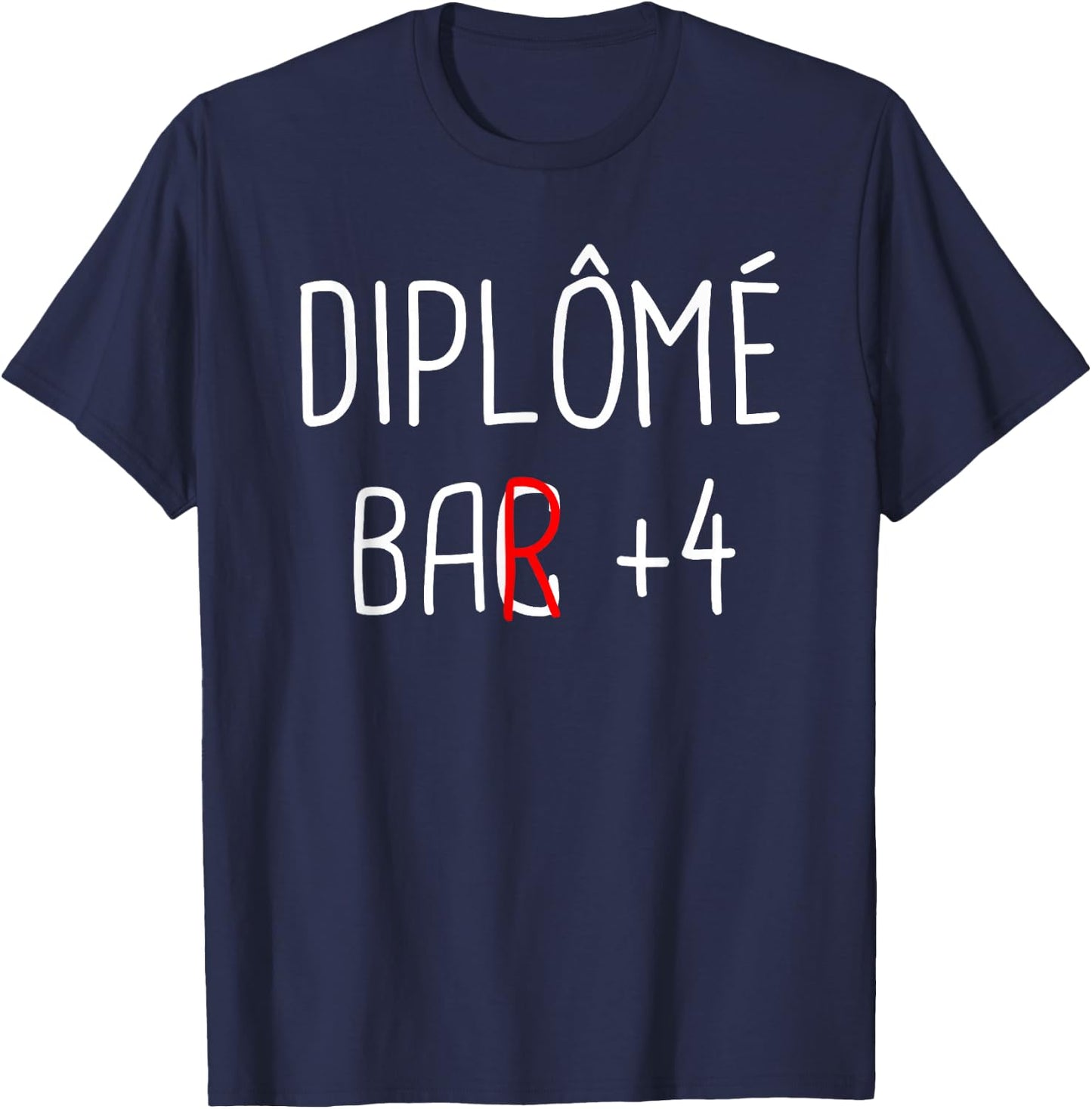 Graduate Bar + 4 T-Shirt - T-Shirt | Navy