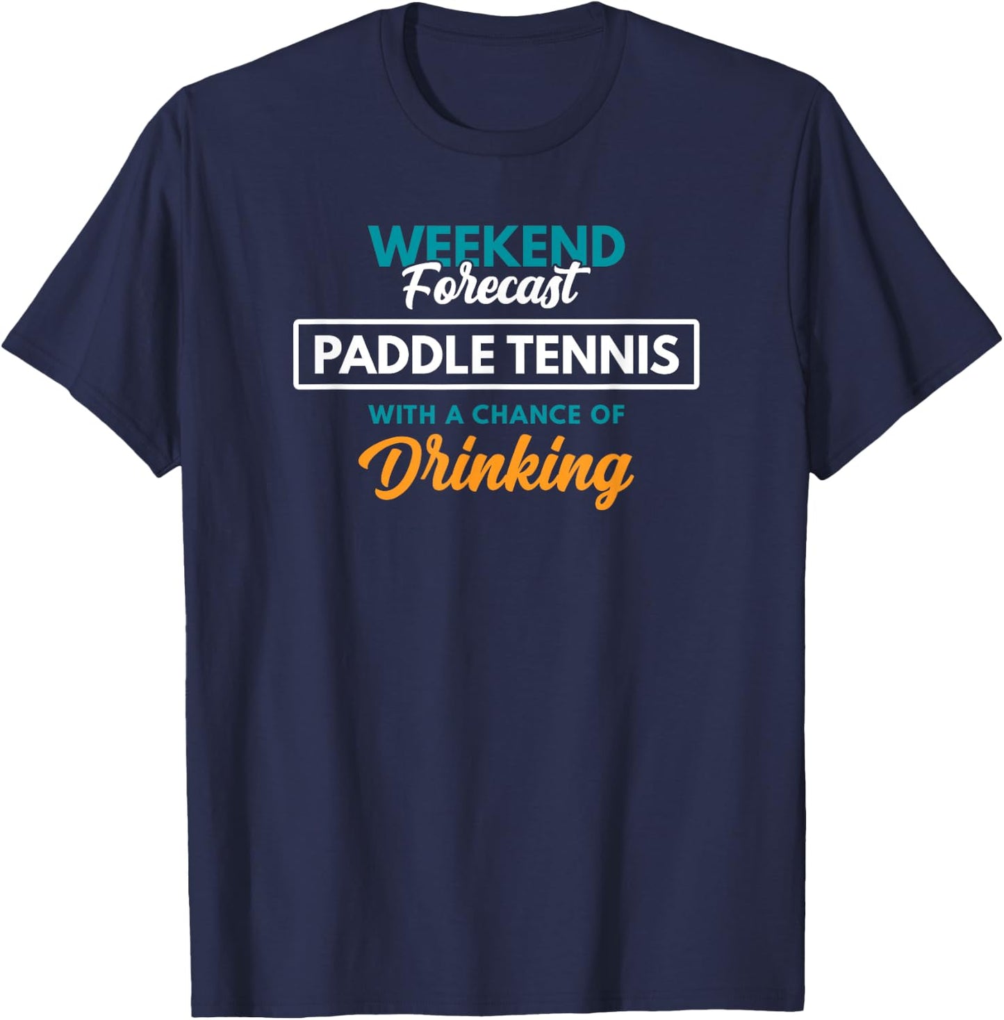 Weekend Forecast Paddle Tennis T-Shirt - T-Shirt | Navy