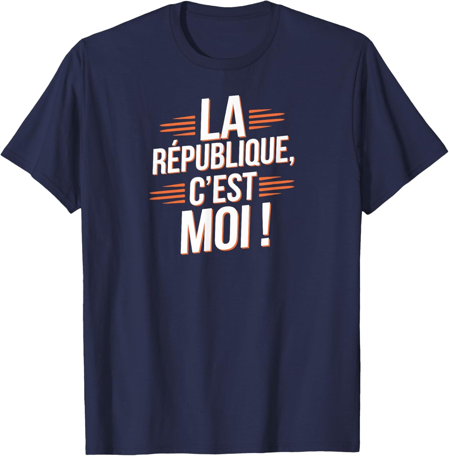 La République c'est moi , Black, S T-Shirt - T-Shirt | Navy