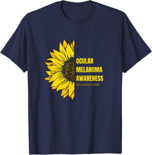 Ocular Melanoma Cancer Awareness T-Shirt - T-Shirt | Navy