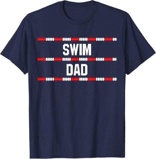 Swim Dad T Shirt T-Shirt - T-Shirt | Navy