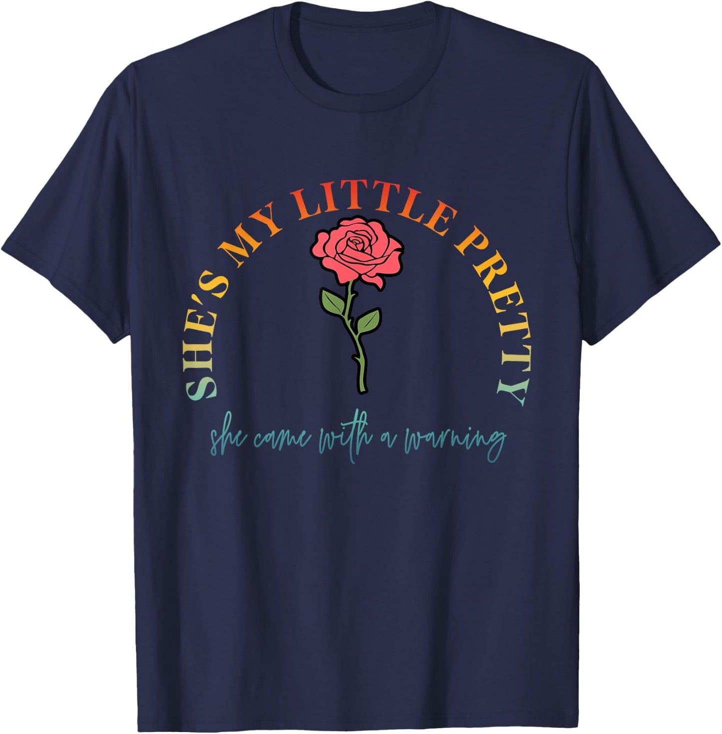 My Little Pretty Poison She Came With A Warning Vintage T-Shirt - T-Shirt | Navy