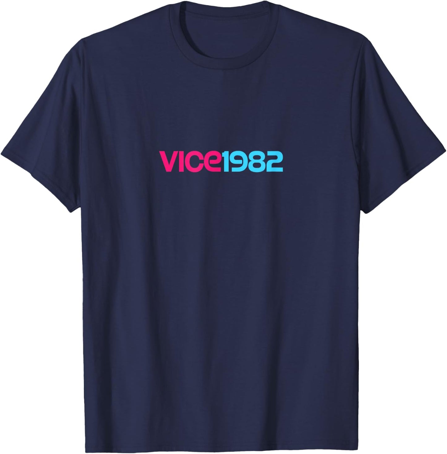 Vice1982: Miami Retro 1980er T-Shirt - T-Shirt | Navy