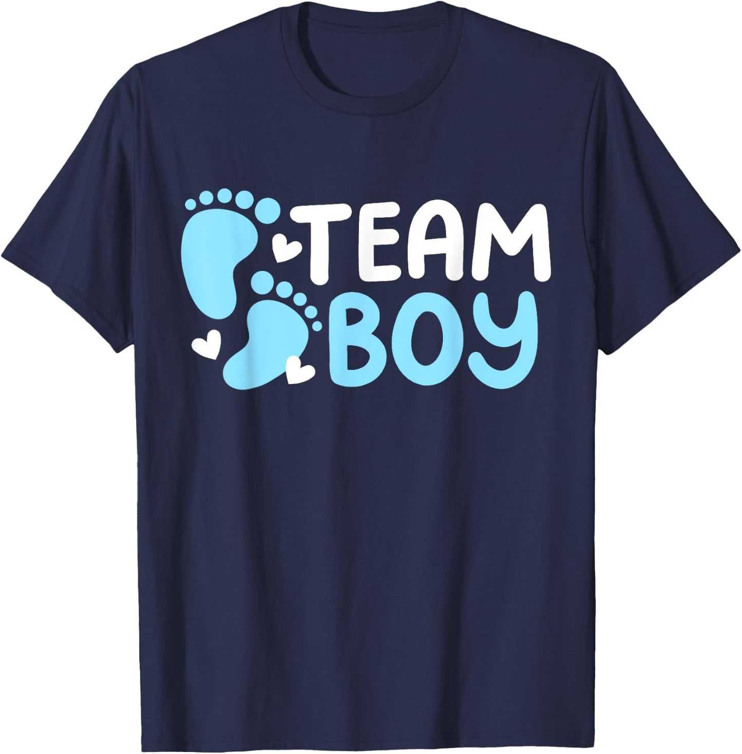 Gender Reveal Party Team Boy T-Shirt - T-Shirt | Navy