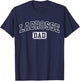 Lacrosse Dad Funny Athletic Lettering Fathers Day Coach T-Shirt - T-Shirt | Navy