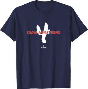 Name and Number Pete Crow Armstrong Chicago Baseball MLBPA T-Shirt - T-Shirt | Navy