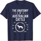 Anatomy of Australian Cattle Dog Lover T-Shirt - T-Shirt | Navy