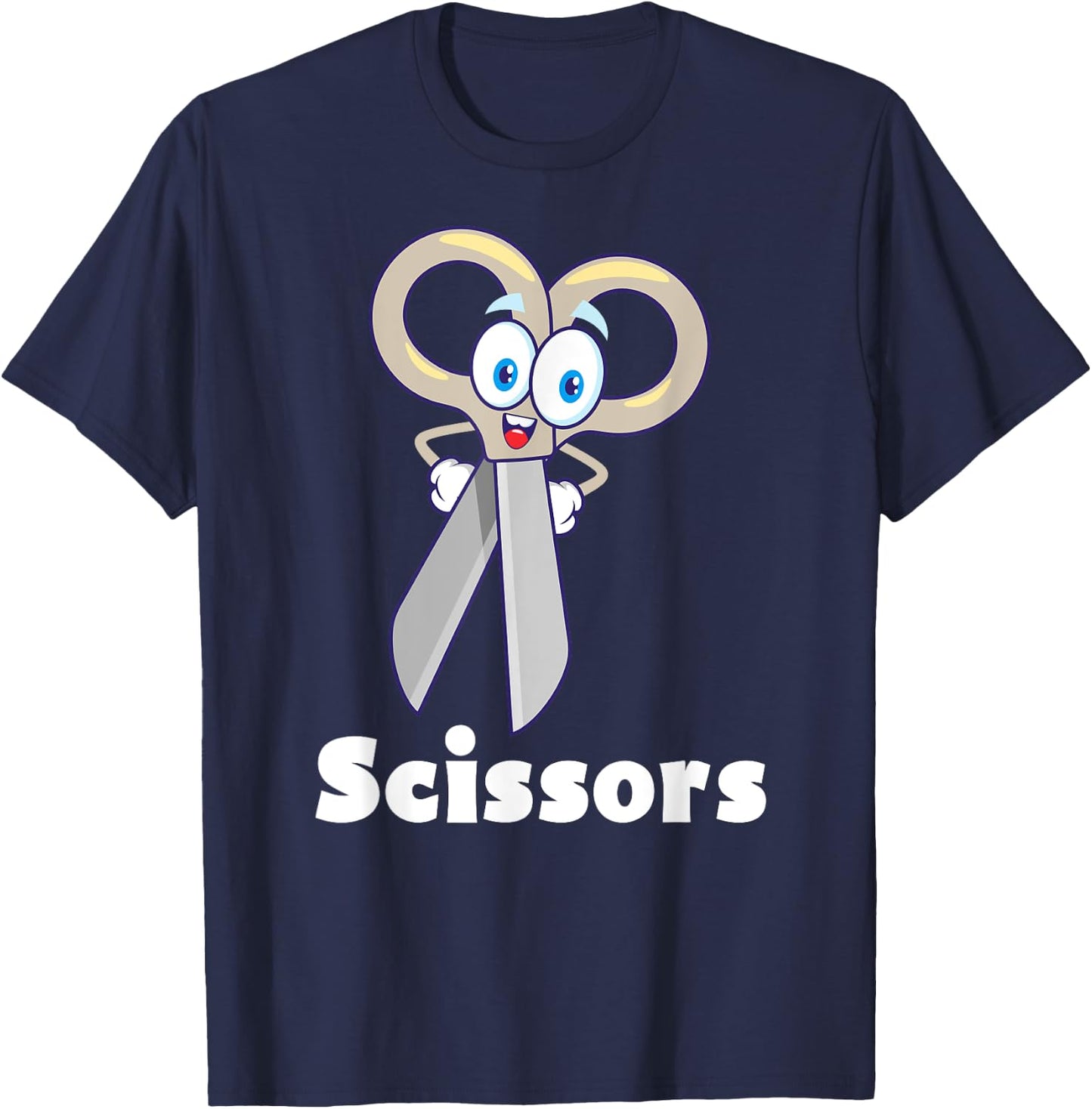 Funny Scissors Paper Rock Halloween Costumes Group Family T-Shirt - T-Shirt | Navy