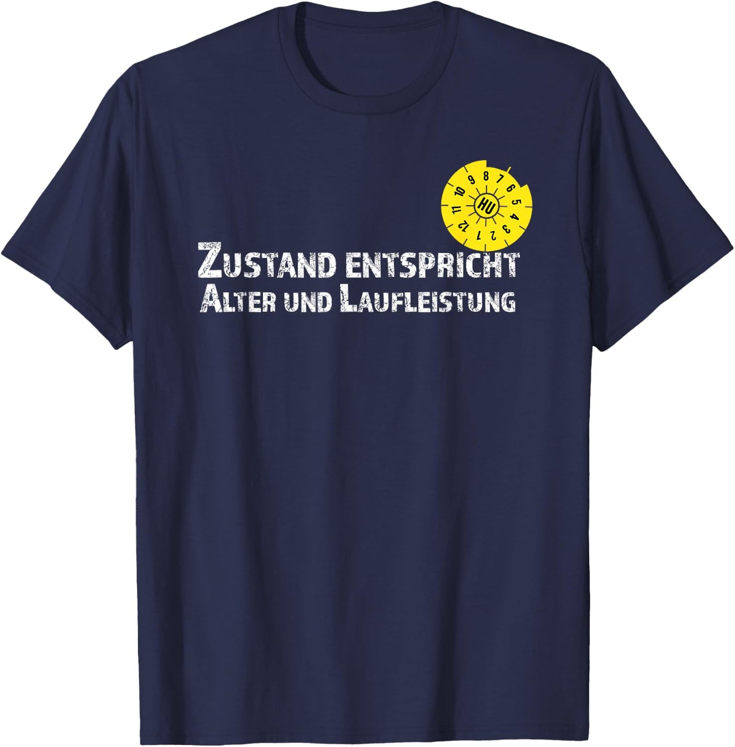TÜV Condition Complies with Age , black T-Shirt - T-Shirt | Navy