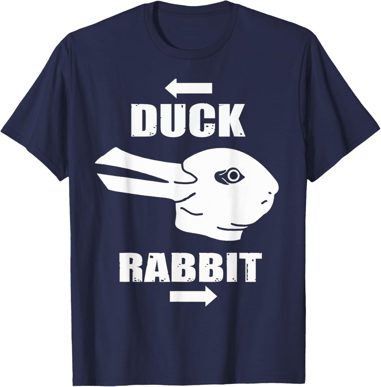 Wittgensteins Rabbit Duck Illusion Math Geek Physics Nerd T-Shirt - T-Shirt | Navy