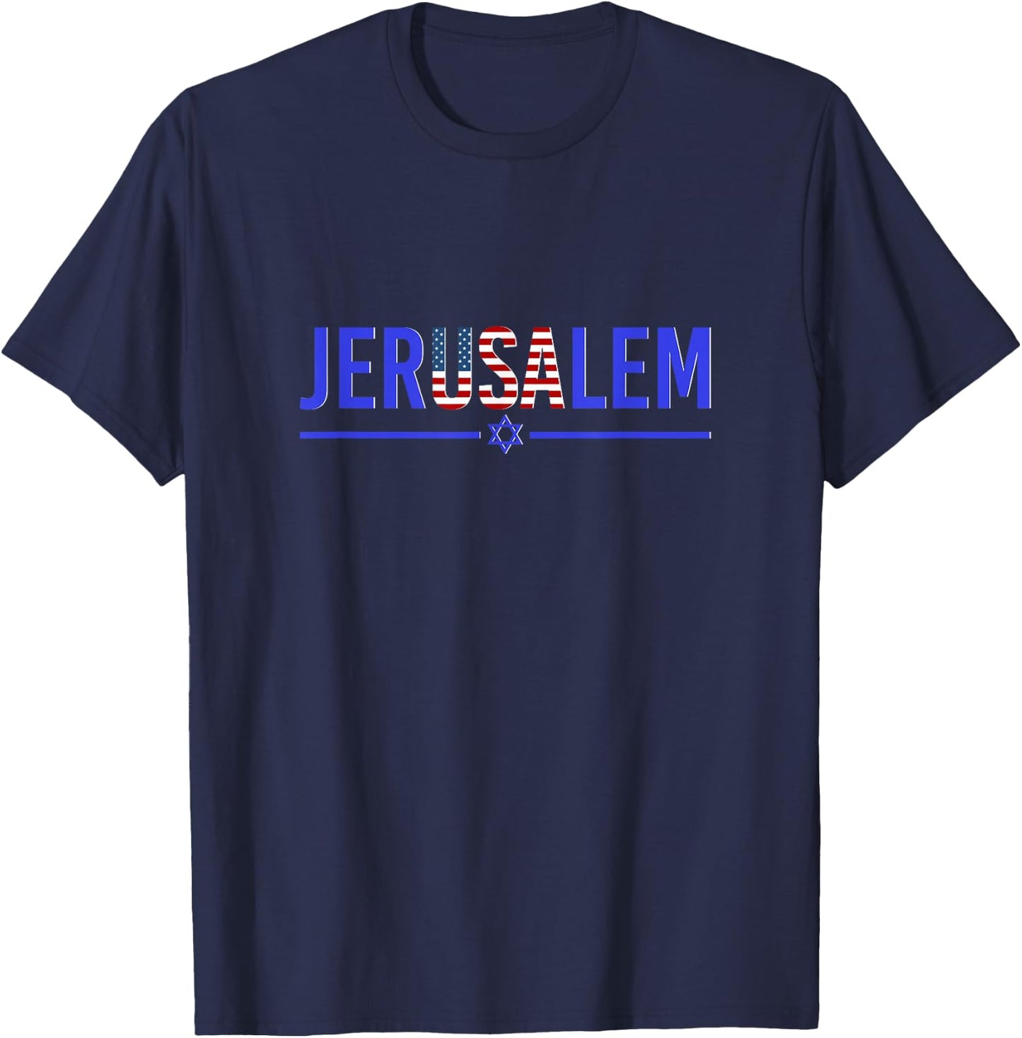 JerUSAlem Israel T-Shirt - T-Shirt | Navy