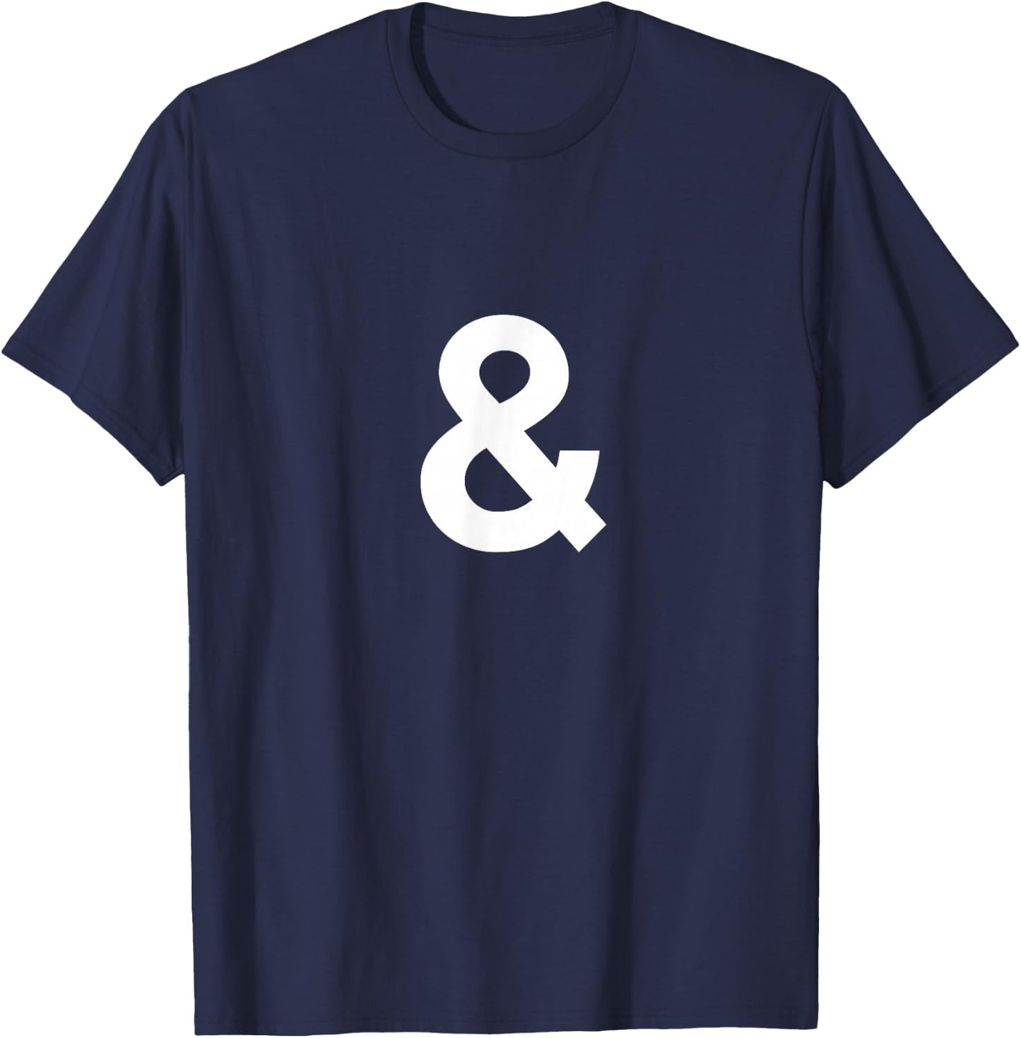 And Sign & Ampersand Symbol T-Shirt - T-Shirt | Navy