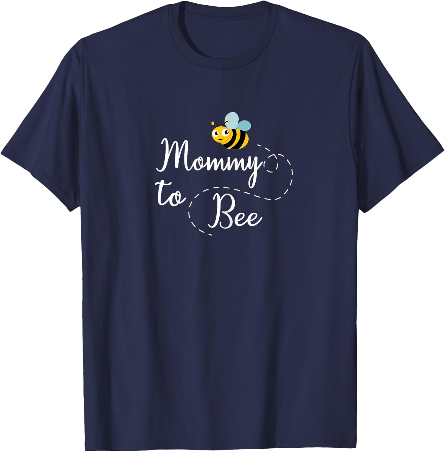 Ladies Mommy to Bee Cute Pregnancy Announcement , black T-Shirt - T-Shirt | Navy