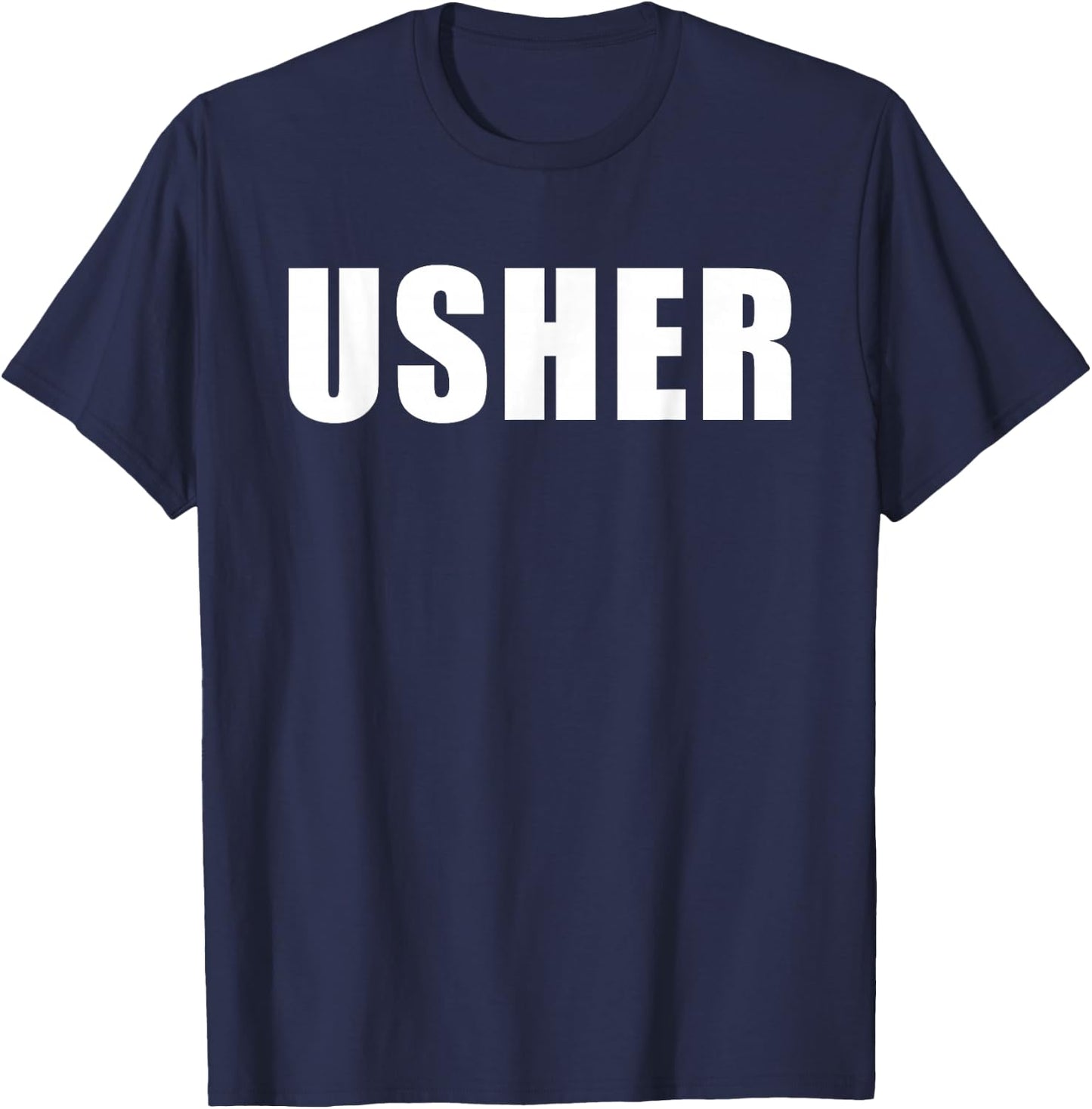 Church Usher - Christian Faith Staff & Volunteer Uniform T-Shirt - T-Shirt | Navy