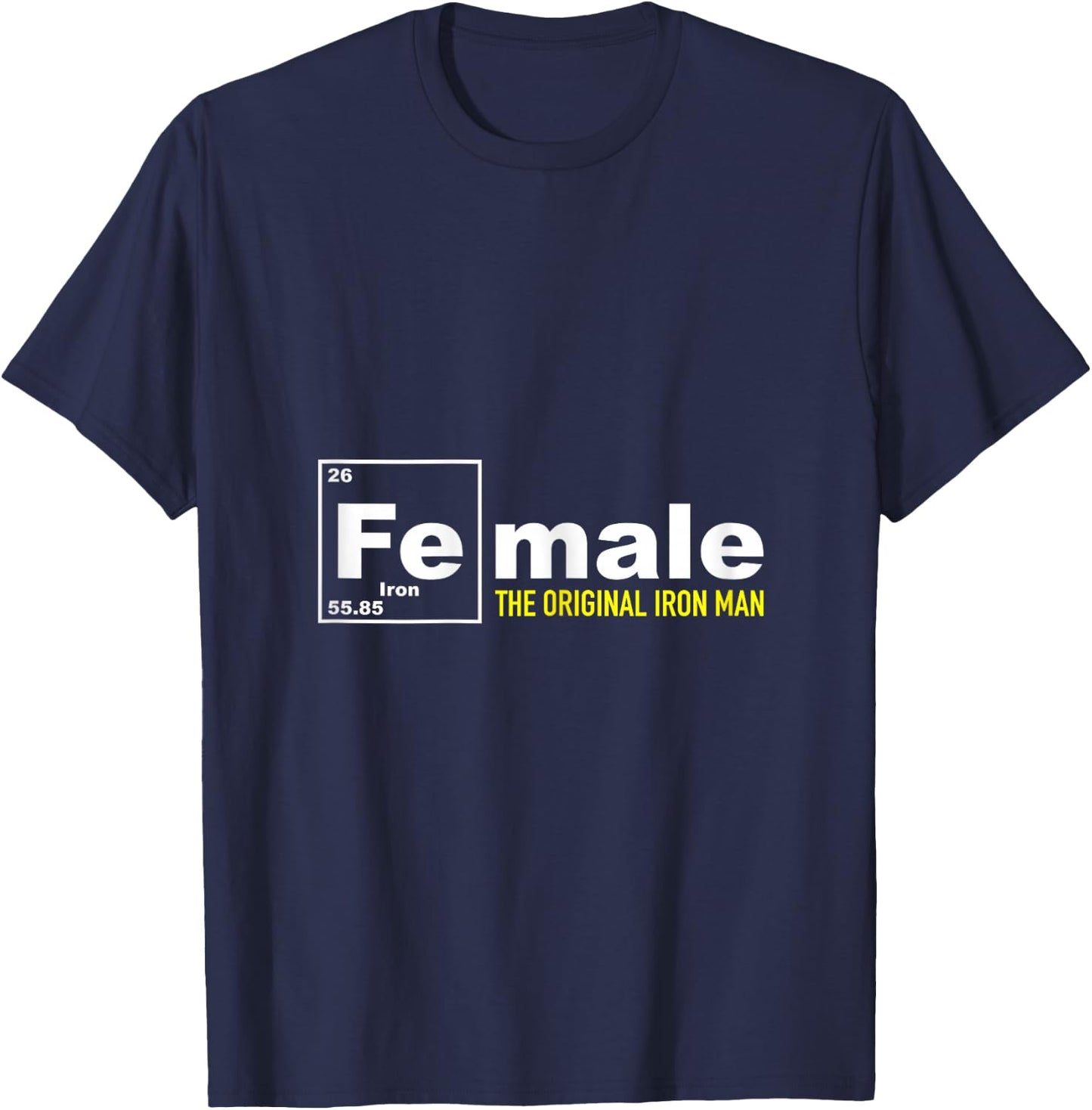 Flex Design Co. Iron Man Shirt, Iron Woman Shirt, Black , Women's Superhero , X-Small, Black, Short Sleeve T-Shirt - T-Shirt | Navy