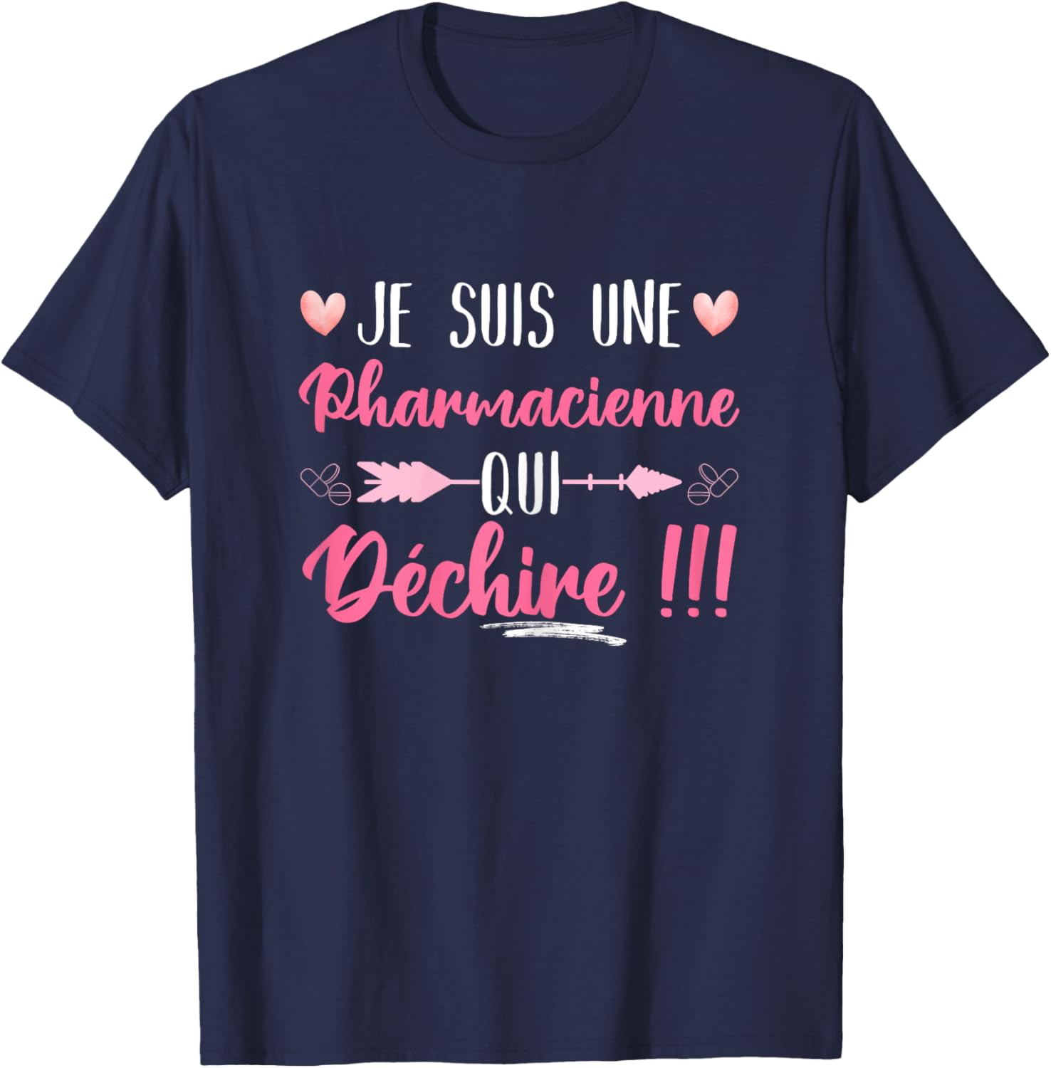 I Am A Pharmacist Who Tears Humor Pharmacy Gift T-Shirt - T-Shirt | Navy
