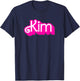 Kim First Last Family Name-d Boy Girl Baby Birth-day T-Shirt - T-Shirt | Navy