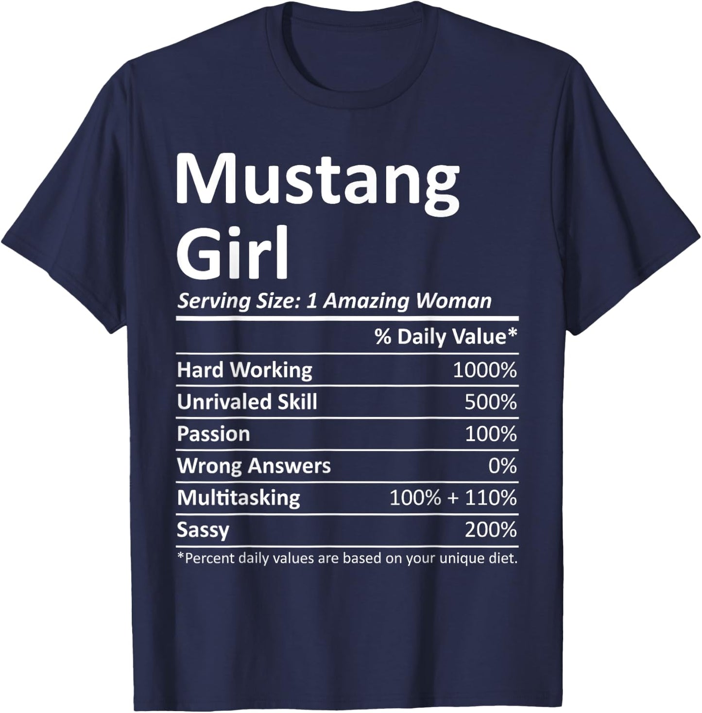 Mustang Girl OK Oklahoma Funny City Home Roots USA Gift Small T-Shirt - T-Shirt | Navy