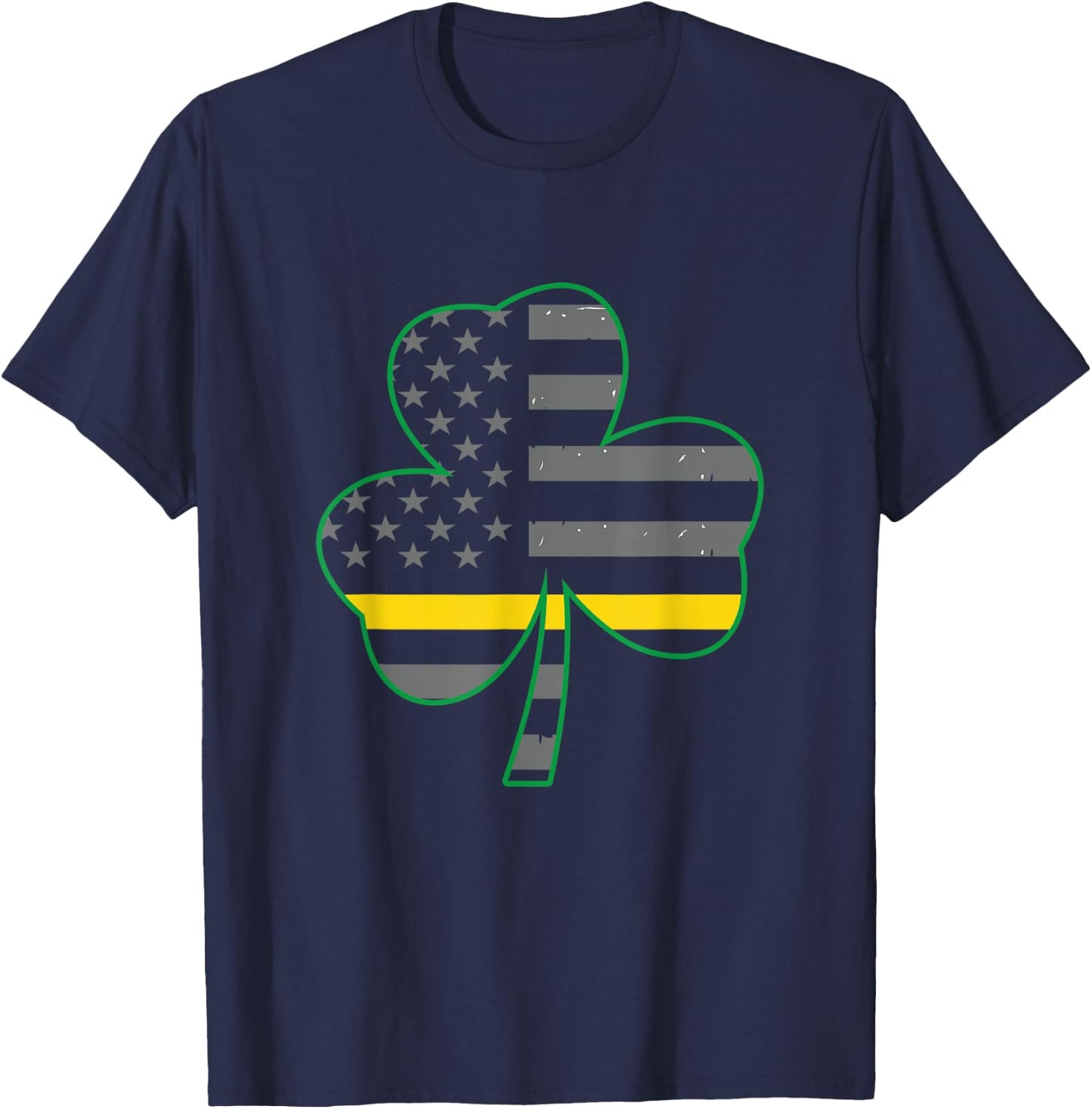911 Dispatcher Is Lucky Charm St Patricks Day Irish Shamrock T-Shirt - T-Shirt | Navy