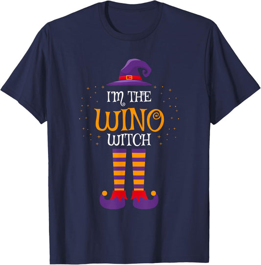 I’m The Wino Witch Halloween Family Matching Group Costume T-Shirt - T-Shirt | Navy