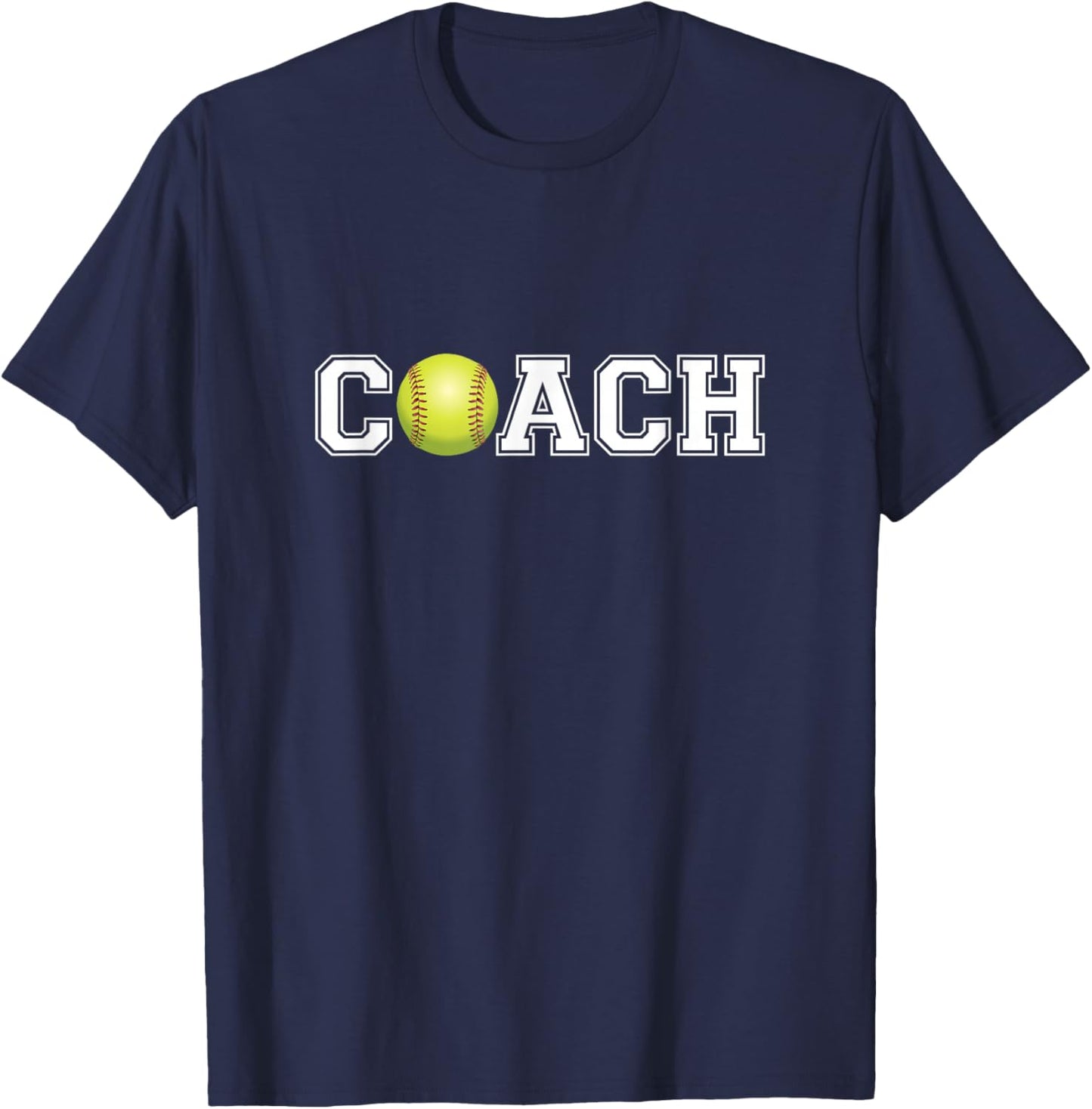 Softball Coach Shirt Sports Coaching Staff Head Coach T-Shirt - T-Shirt | Navy