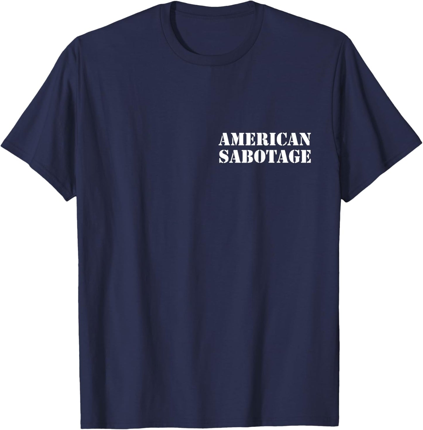 American Sabotage Vintage Pocket T-Shirt - T-Shirt | Navy